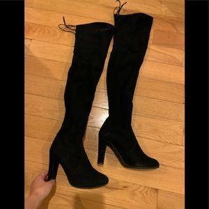 [REAL] STUART WEITZMAN KNEE HIGH BOOTS BLACK (6)